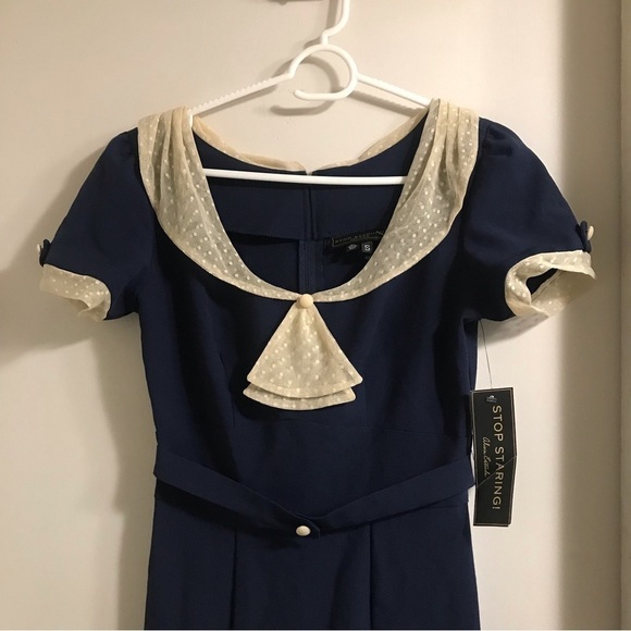 Stop Staring midi Retro dress S NWT - Picture 6 of 7